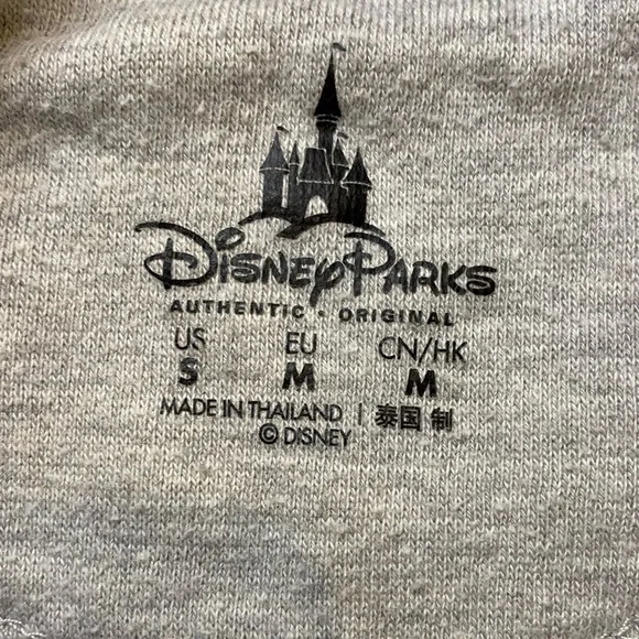 Disney Parks Adults Size Small Grey Sweatshirt Pockets Walt Disney World Mickey - Picture 2 of 13